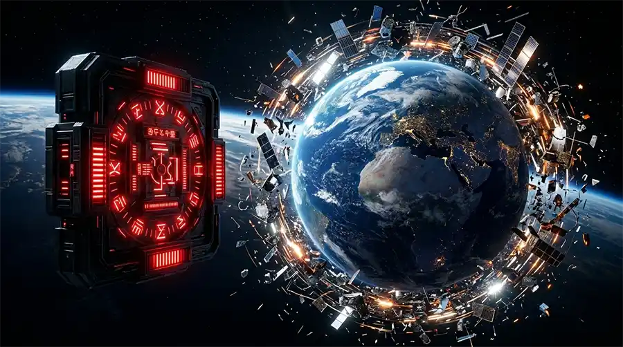 Imagem do Superlotação em LEO: Síndrome de Kessler e “Crash Clock” – Da previsão de 1978 ao alarme de 2026