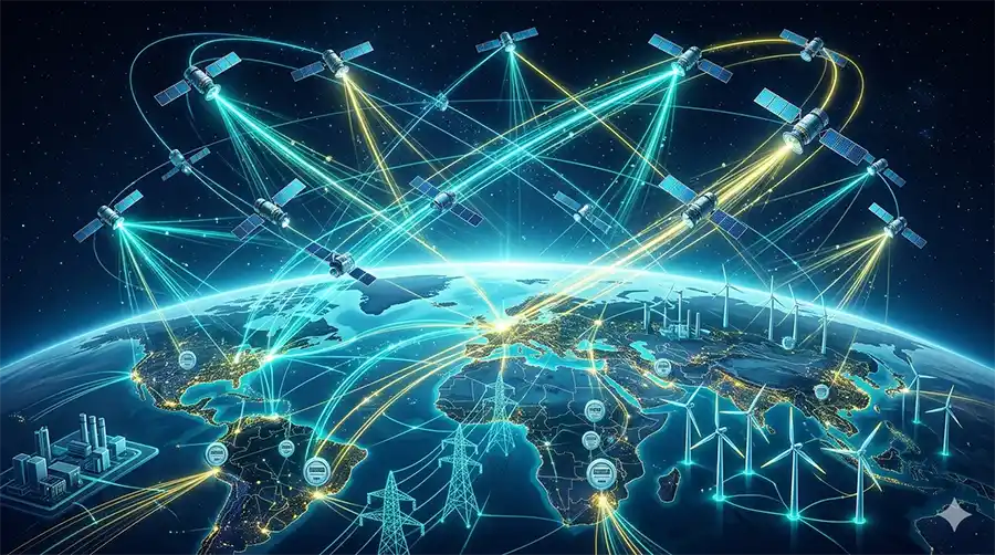 Imagem do Introdução à Apresentação “Como as Constelações de Satélites em Órbita Baixa (LEOs) Impactarão o Setor Elétrico”